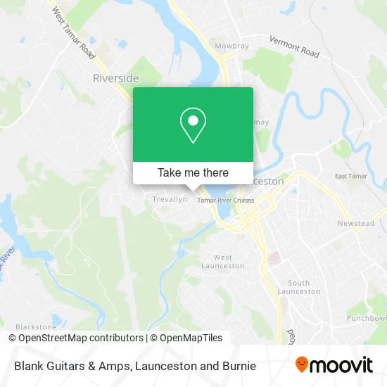 Blank Guitars & Amps map