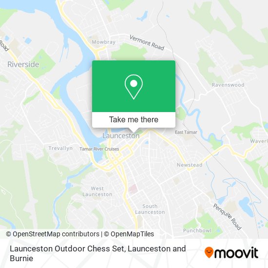 Launceston Outdoor Chess Set map