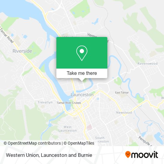 Western Union map