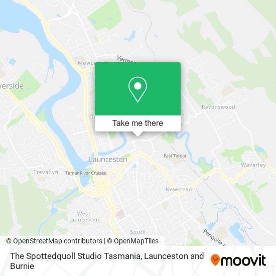 The Spottedquoll Studio Tasmania map