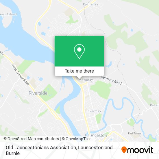 Old Launcestonians Association map