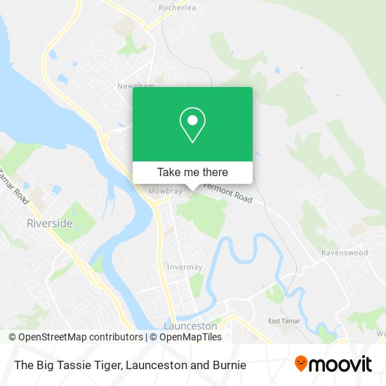 The Big Tassie Tiger map
