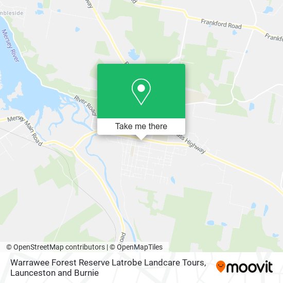 Warrawee Forest Reserve Latrobe Landcare Tours map