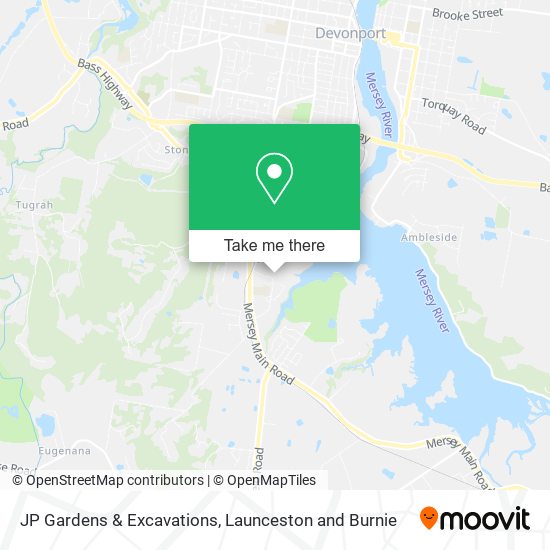 JP Gardens & Excavations map