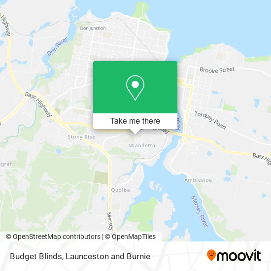 Budget Blinds map