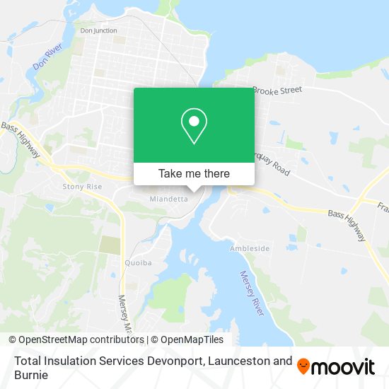 Total Insulation Services Devonport map