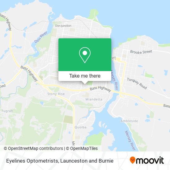 Eyelines Optometrists map