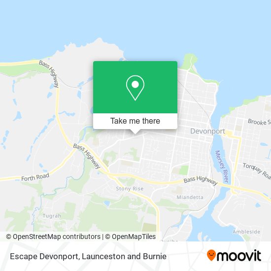 Escape Devonport map