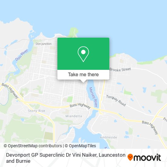 Devonport GP Superclinic Dr Vini Naiker map