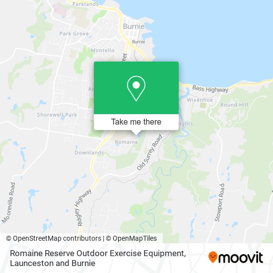 Romaine Reserve Outdoor Exercise Equipment map