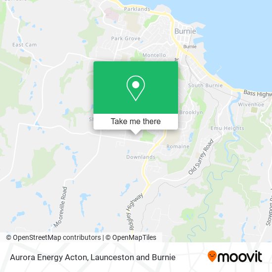 Aurora Energy Acton map