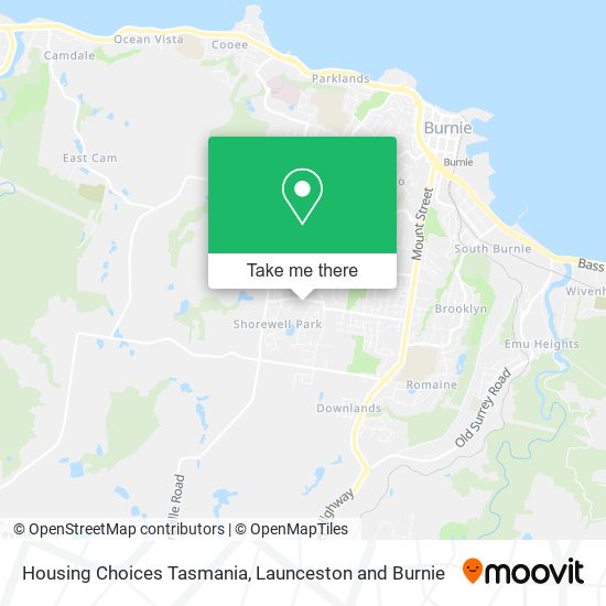Housing Choices Tasmania map