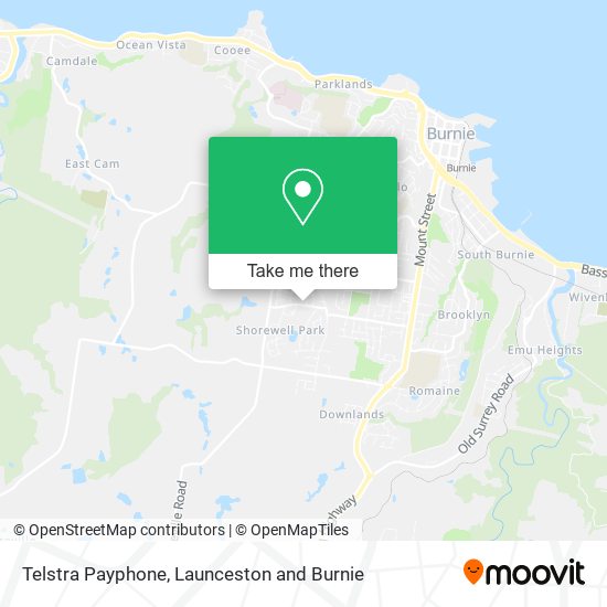 Telstra Payphone map