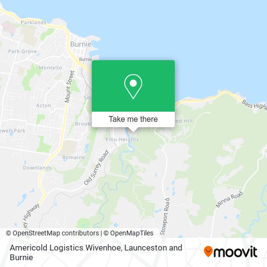 Americold Logistics Wivenhoe map