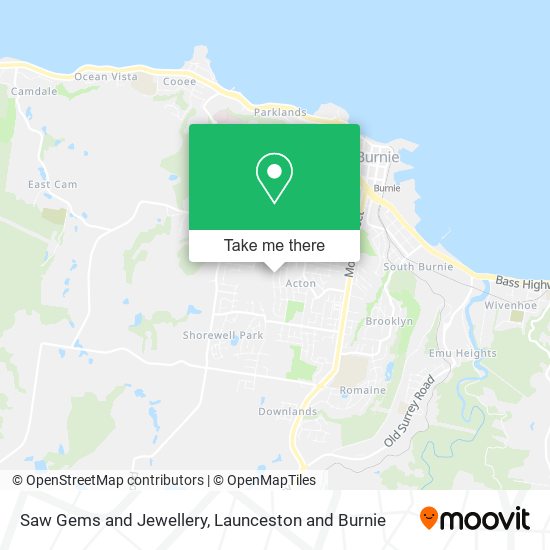 Saw Gems and Jewellery map