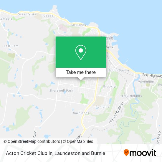 Acton Cricket Club in map