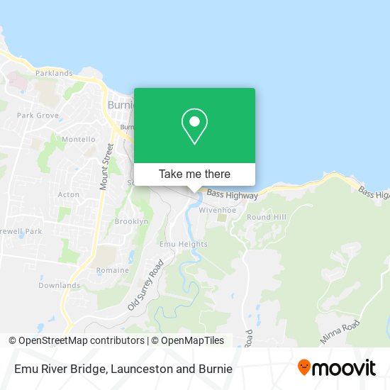 Emu River Bridge map