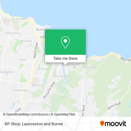 BP Shop map