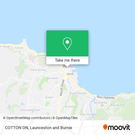COTTON ON map