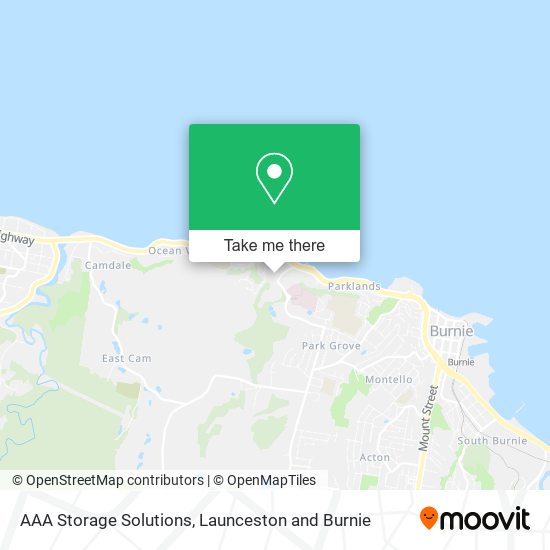 AAA Storage Solutions map