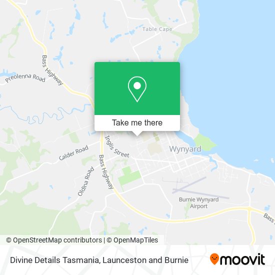 Divine Details Tasmania map