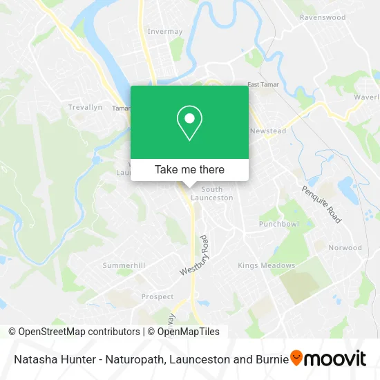 Natasha Hunter - Naturopath map