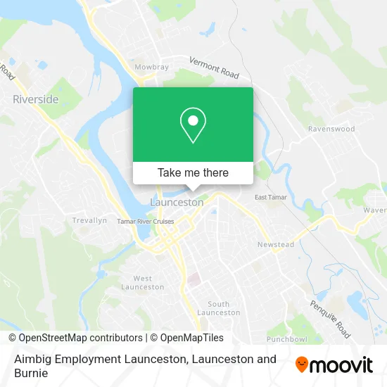 Aimbig Employment Launceston map