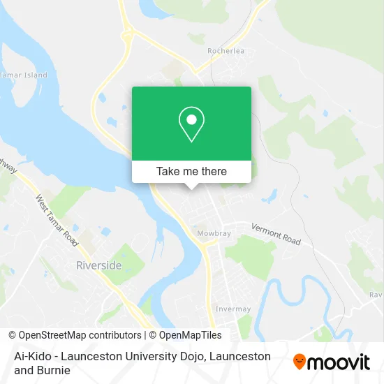 Ai-Kido - Launceston University Dojo map