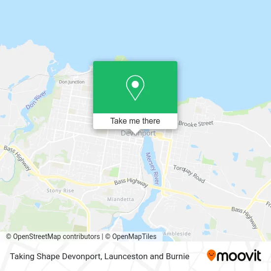 Taking Shape Devonport map