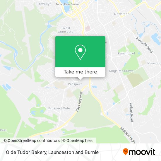 Olde Tudor Bakery map