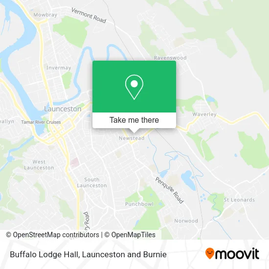 Buffalo Lodge Hall map