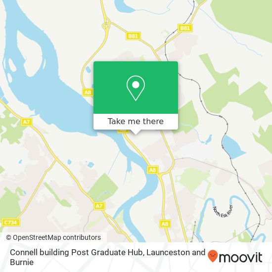Connell building Post Graduate Hub map