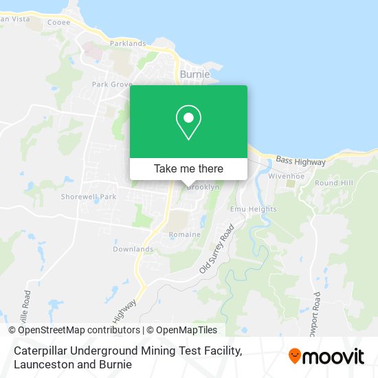 Caterpillar Underground Mining Test Facility map