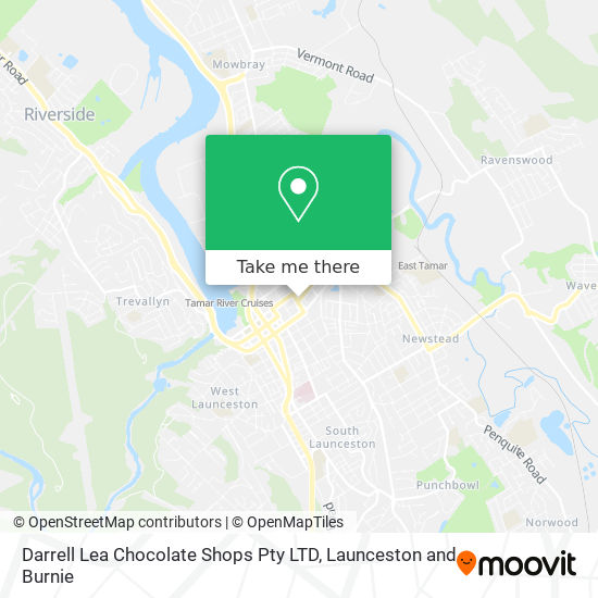 Mapa Darrell Lea Chocolate Shops Pty LTD