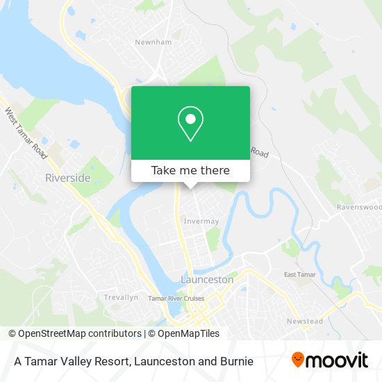 A Tamar Valley Resort map