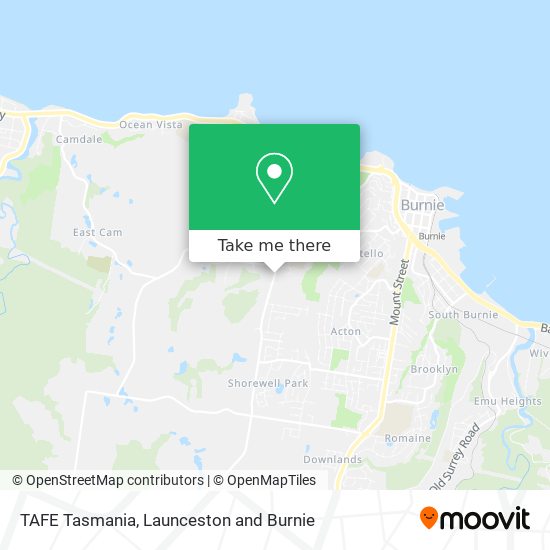 TAFE Tasmania map