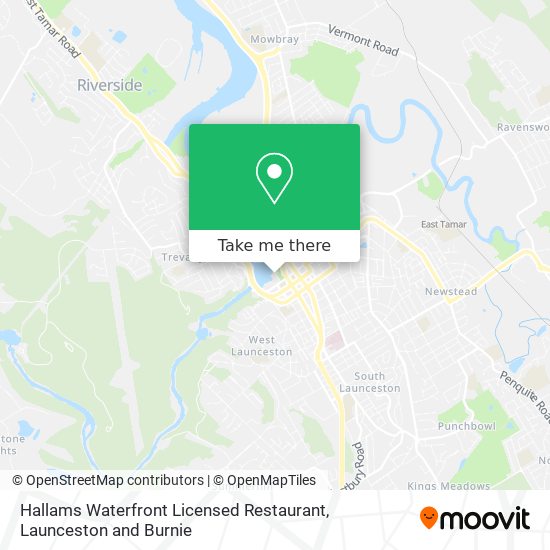 Mapa Hallams Waterfront Licensed Restaurant