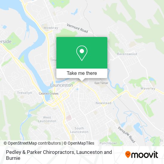 Pedley & Parker Chiropractors map