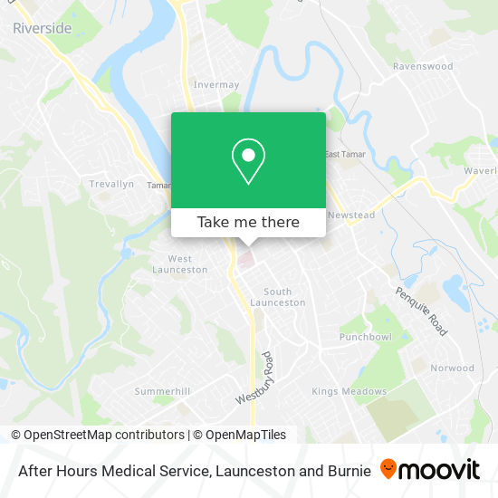 After Hours Medical Service map