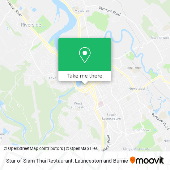 Mapa Star of Siam Thai Restaurant