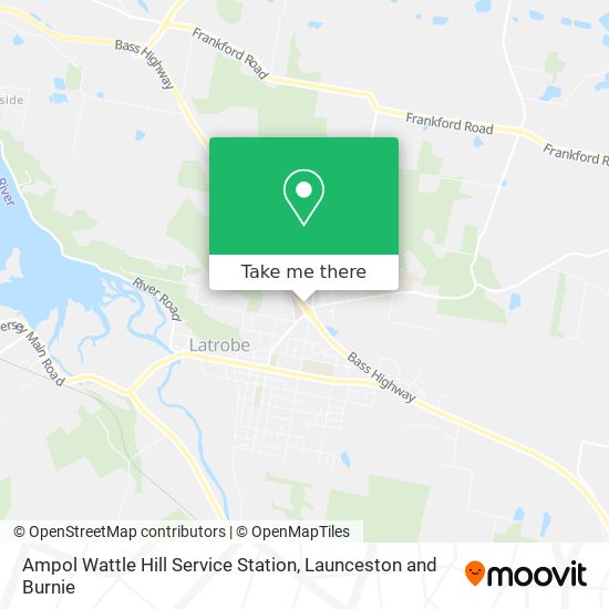 Ampol Wattle Hill Service Station map