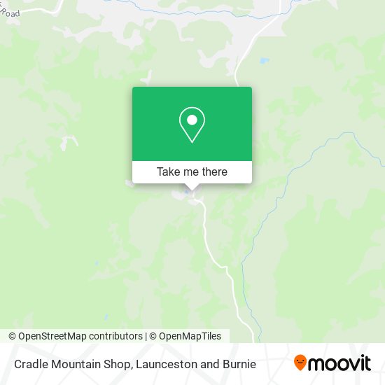 Cradle Mountain Shop map