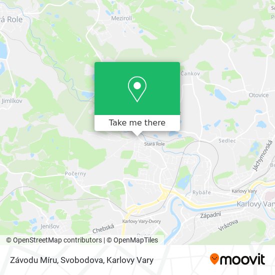 Závodu Míru, Svobodova map