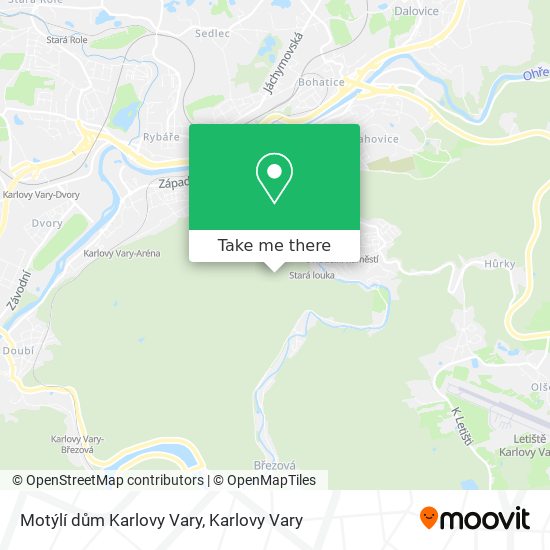 Карта Motýlí dům Karlovy Vary