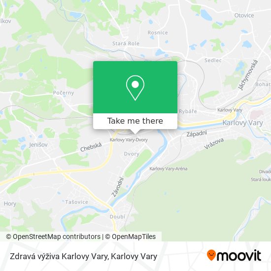 Zdravá výživa Karlovy Vary map