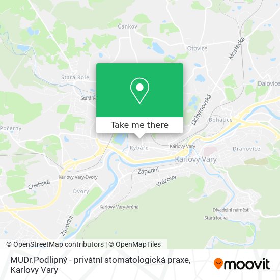 MUDr.Podlipný - privátní stomatologická praxe map