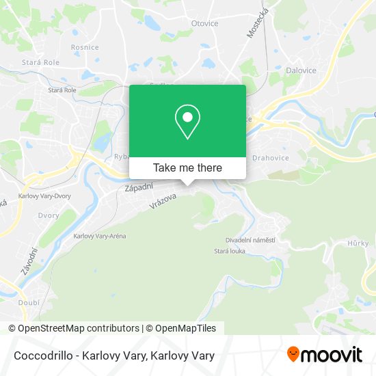 Coccodrillo - Karlovy Vary map