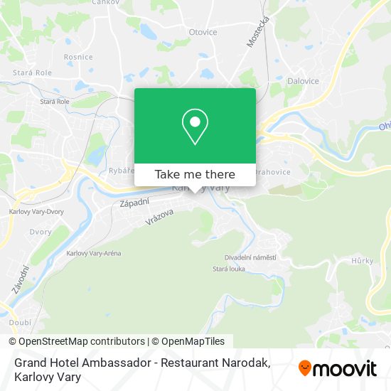 Grand Hotel Ambassador - Restaurant Narodak map