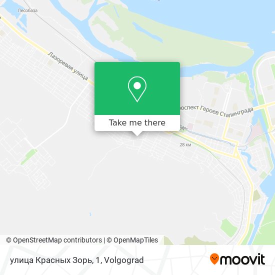 улица Красных Зорь, 1 map