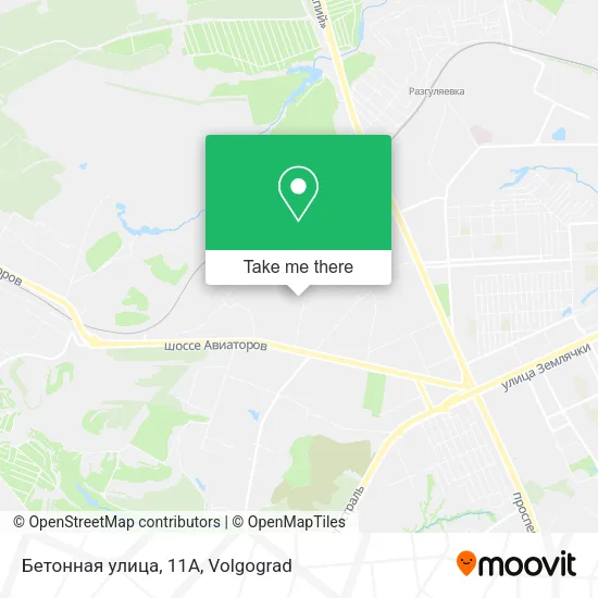 Бетонная улица, 11А map